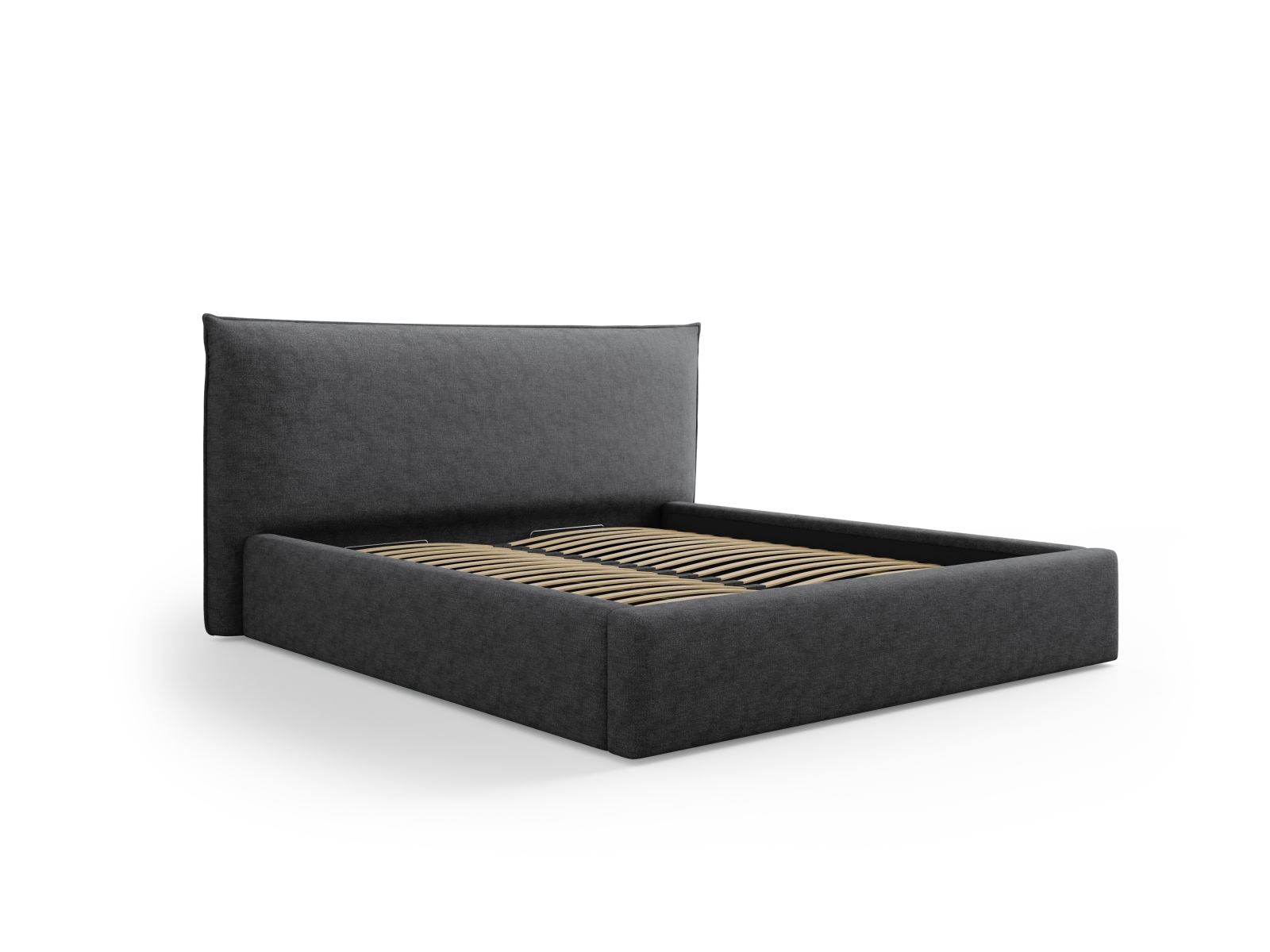 Storage Bed With Headboard, "Kaelle", 180x223x111