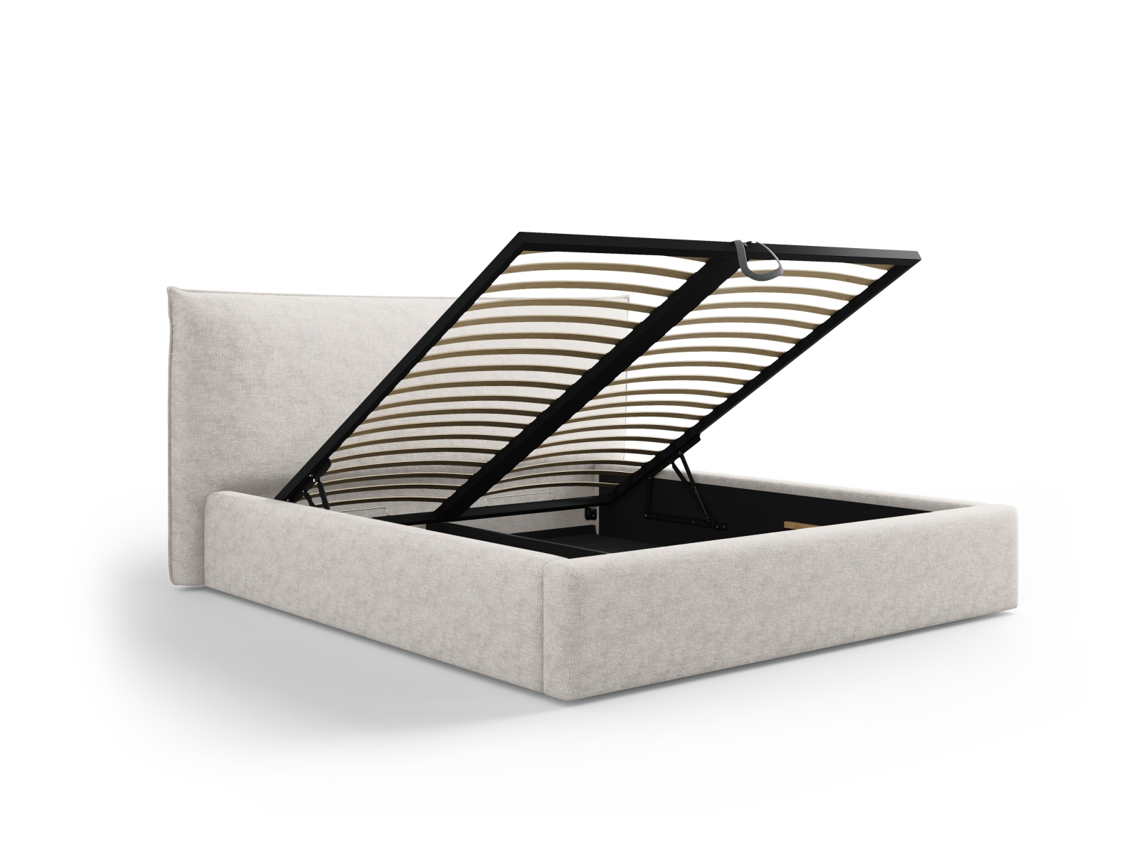 Storage Bed With Headboard, "Kaelle", 220x223x111
