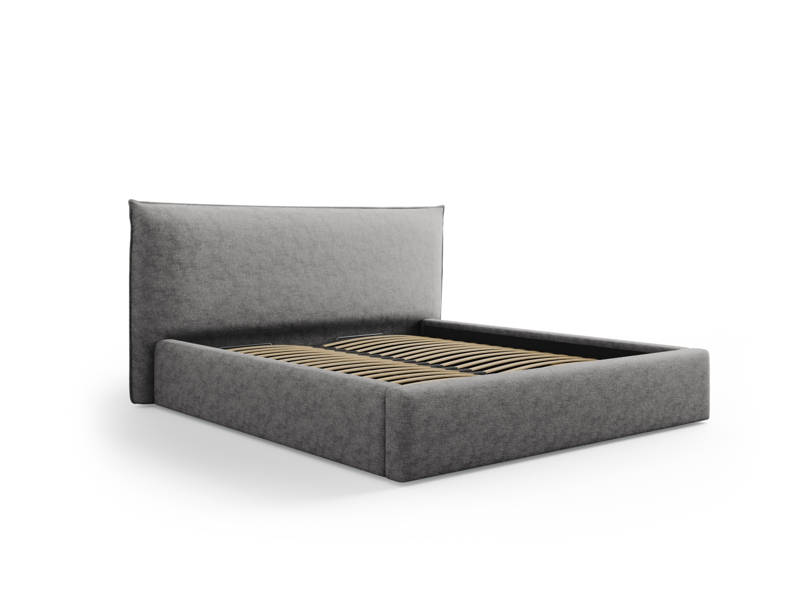 Storage Bed With Headboard, "Kaelle", 220x223x111