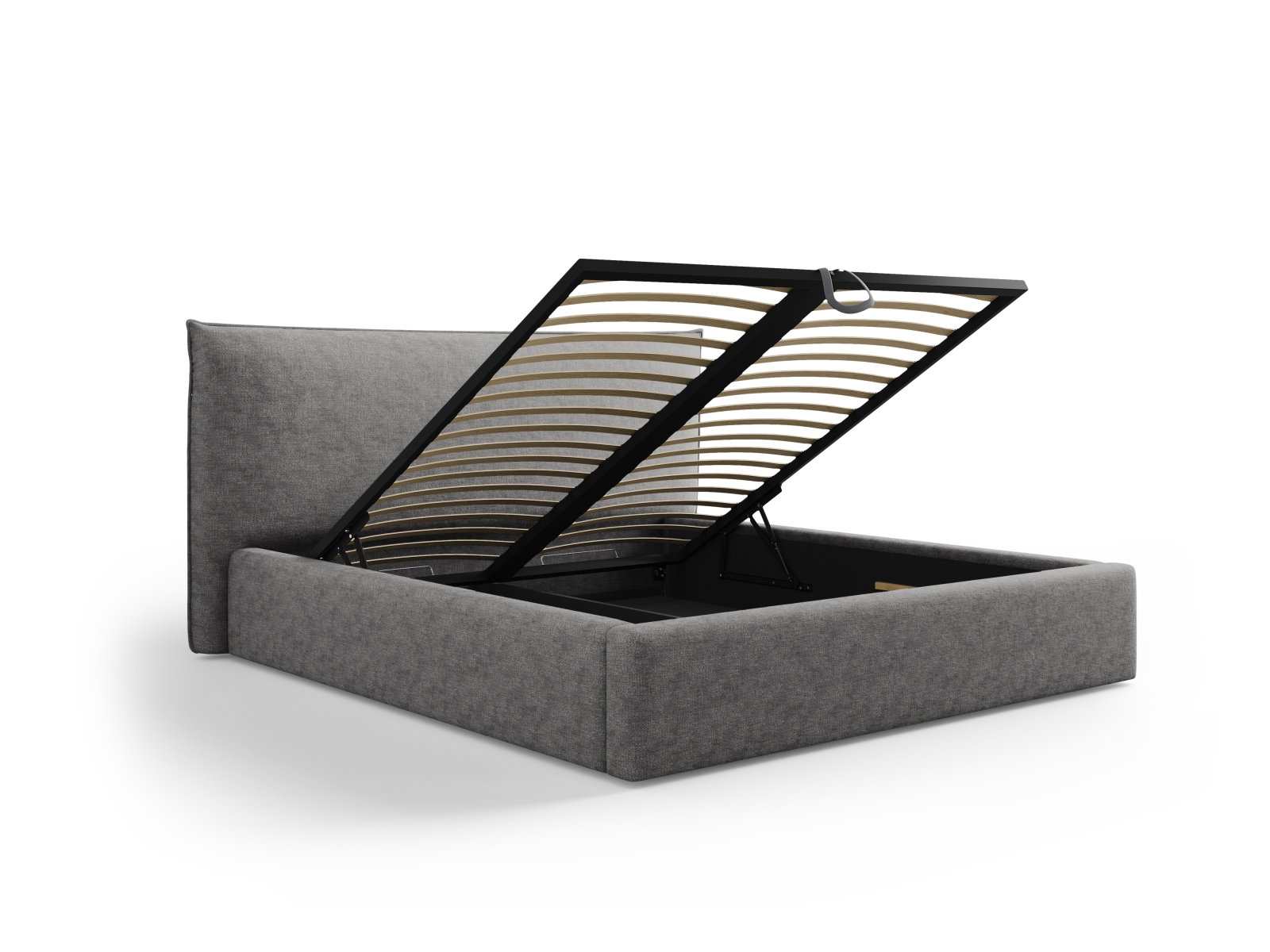 Storage Bed With Headboard, "Kaelle", 220x223x111