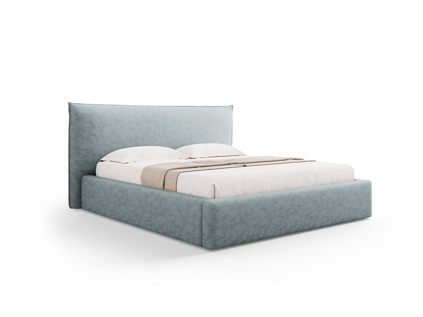Storage Bed With Headboard, "Kaelle", 220x223x111