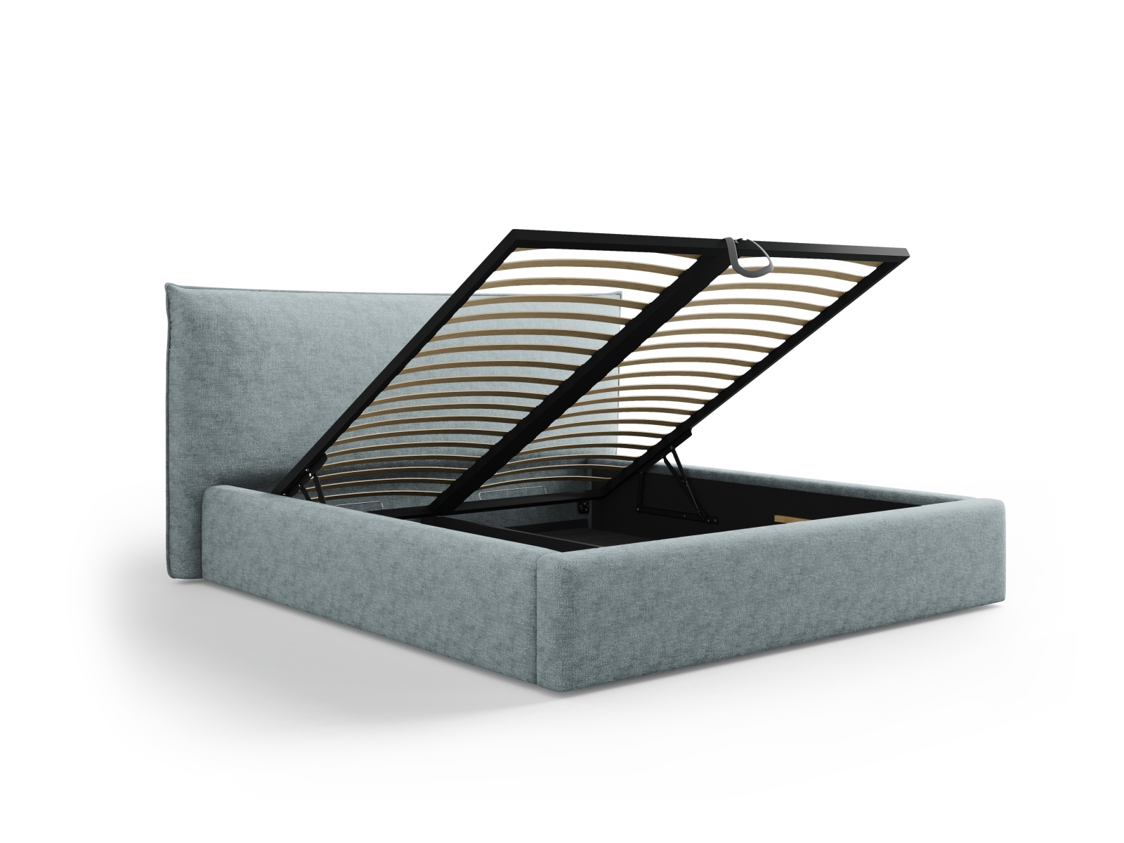 Storage Bed With Headboard, "Kaelle", 220x223x111