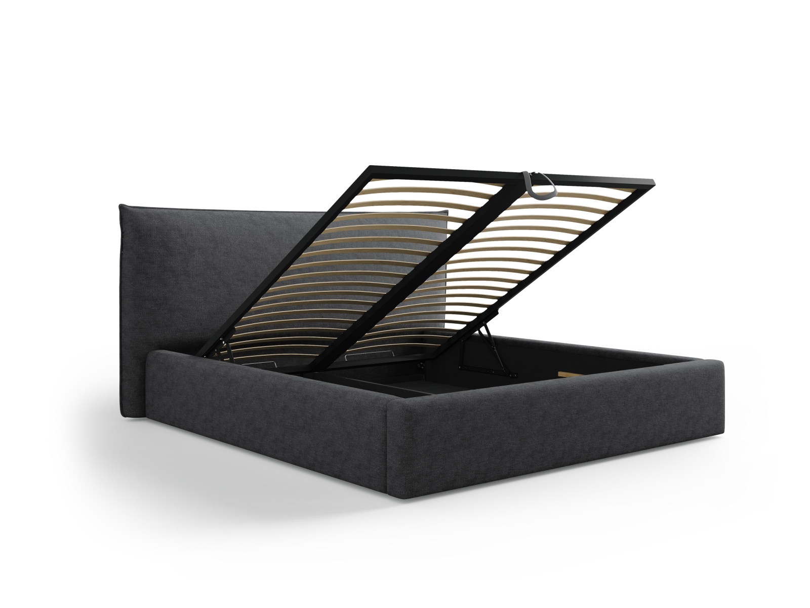 Storage Bed With Headboard, "Kaelle", 200x223x111
