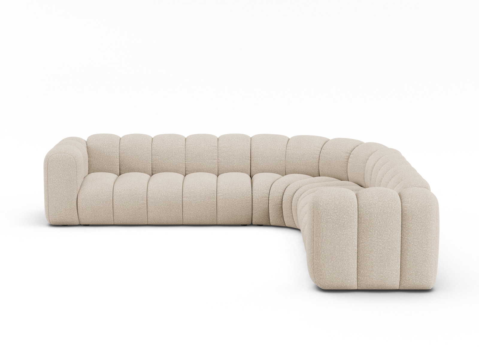 Modular Symmetrical Corner Sofa, "Lupine", 5 Seats, 309x309x70