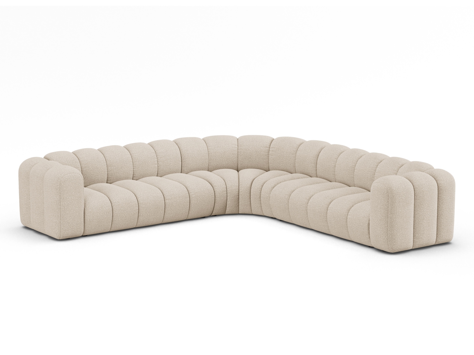 Modular Symmetrical Corner Sofa, "Lupine", 5 Seats, 309x309x70