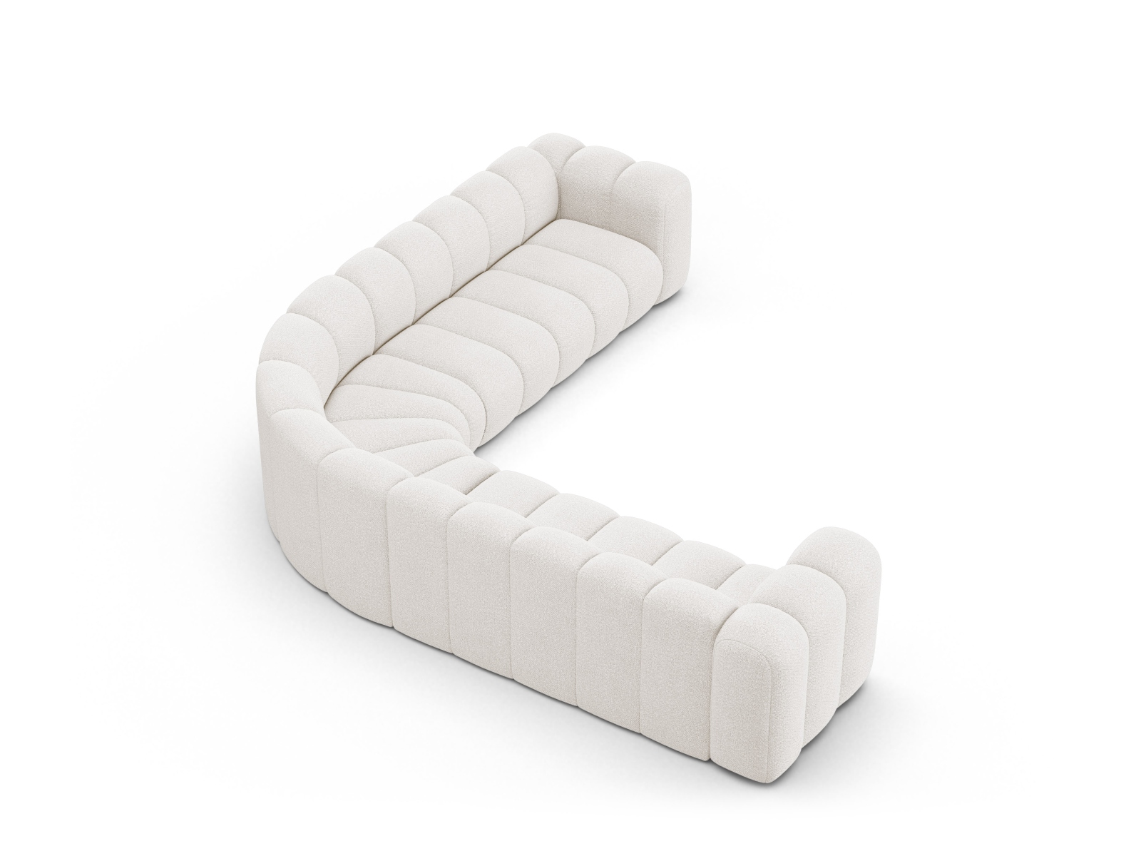 Modular Symmetrical Corner Sofa, "Lupine", 5 Seats, 309x309x70