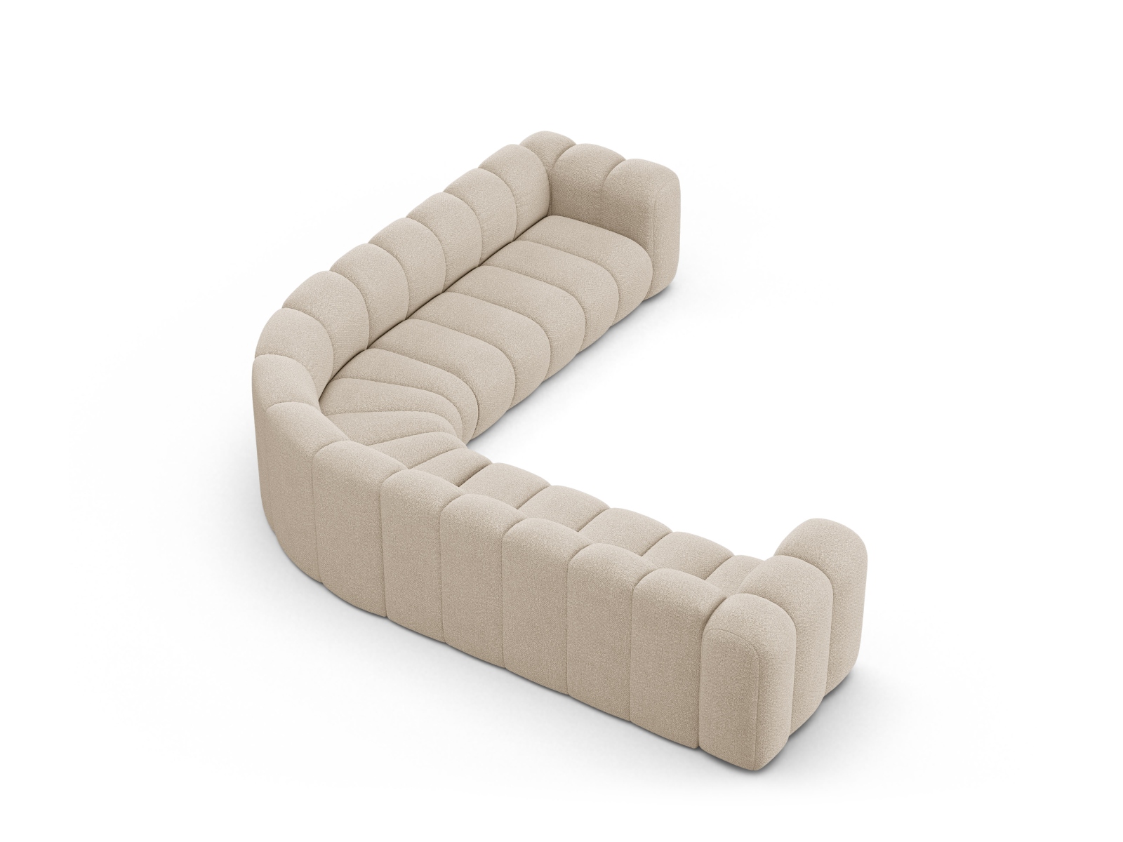 Modular Symmetrical Corner Sofa, "Lupine", 5 Seats, 309x309x70