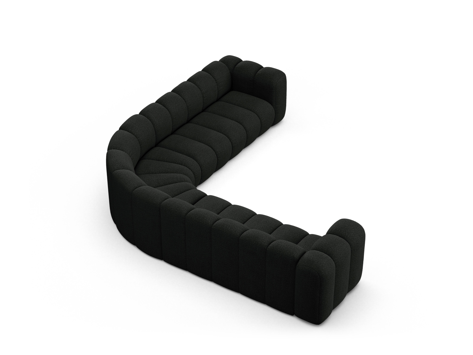 Modular Symmetrical Corner Sofa, "Lupine", 5 Seats, 309x309x70