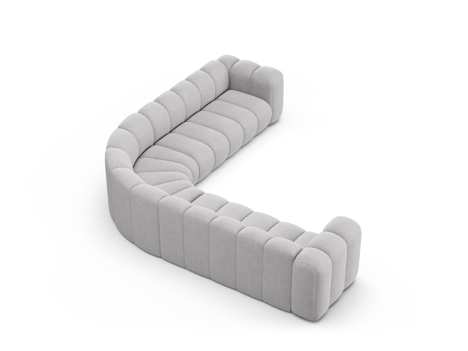 Modular Symmetrical Corner Sofa, "Lupine", 5 Seats, 309x309x70
