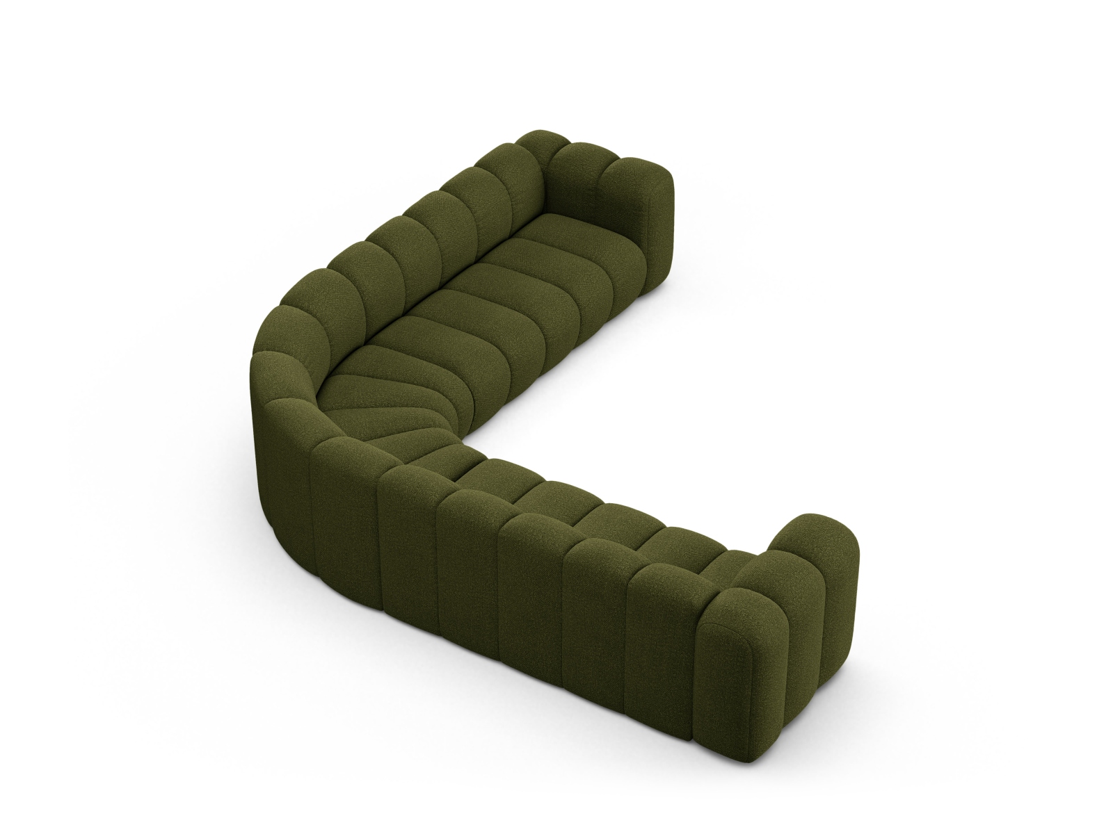 Modular Symmetrical Corner Sofa, "Lupine", 5 Seats, 309x309x70