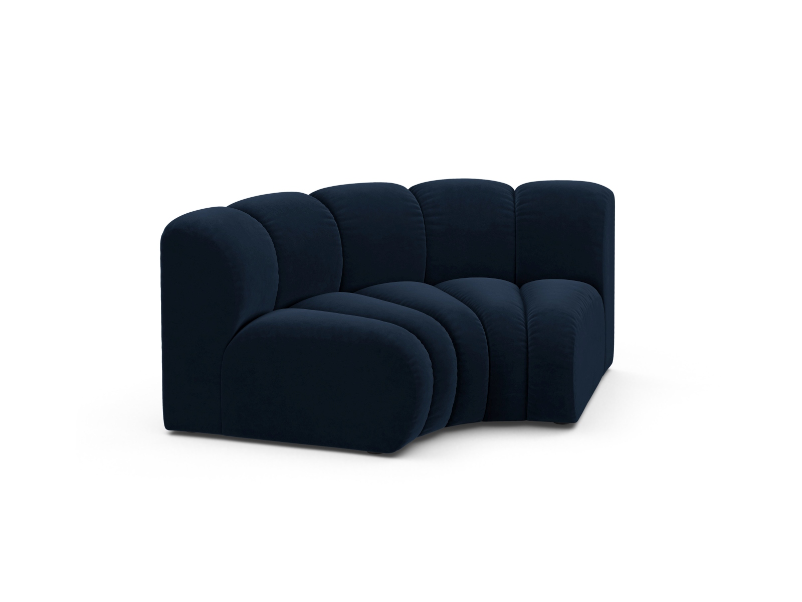 Velvet Modul Corner, "Lupine", 1 Seat, 185x95x70