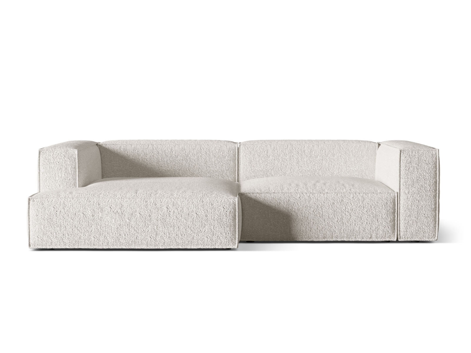 Boucle Modular Left Corner Sofa, "Nuria", 4 Seats, 292x147x72