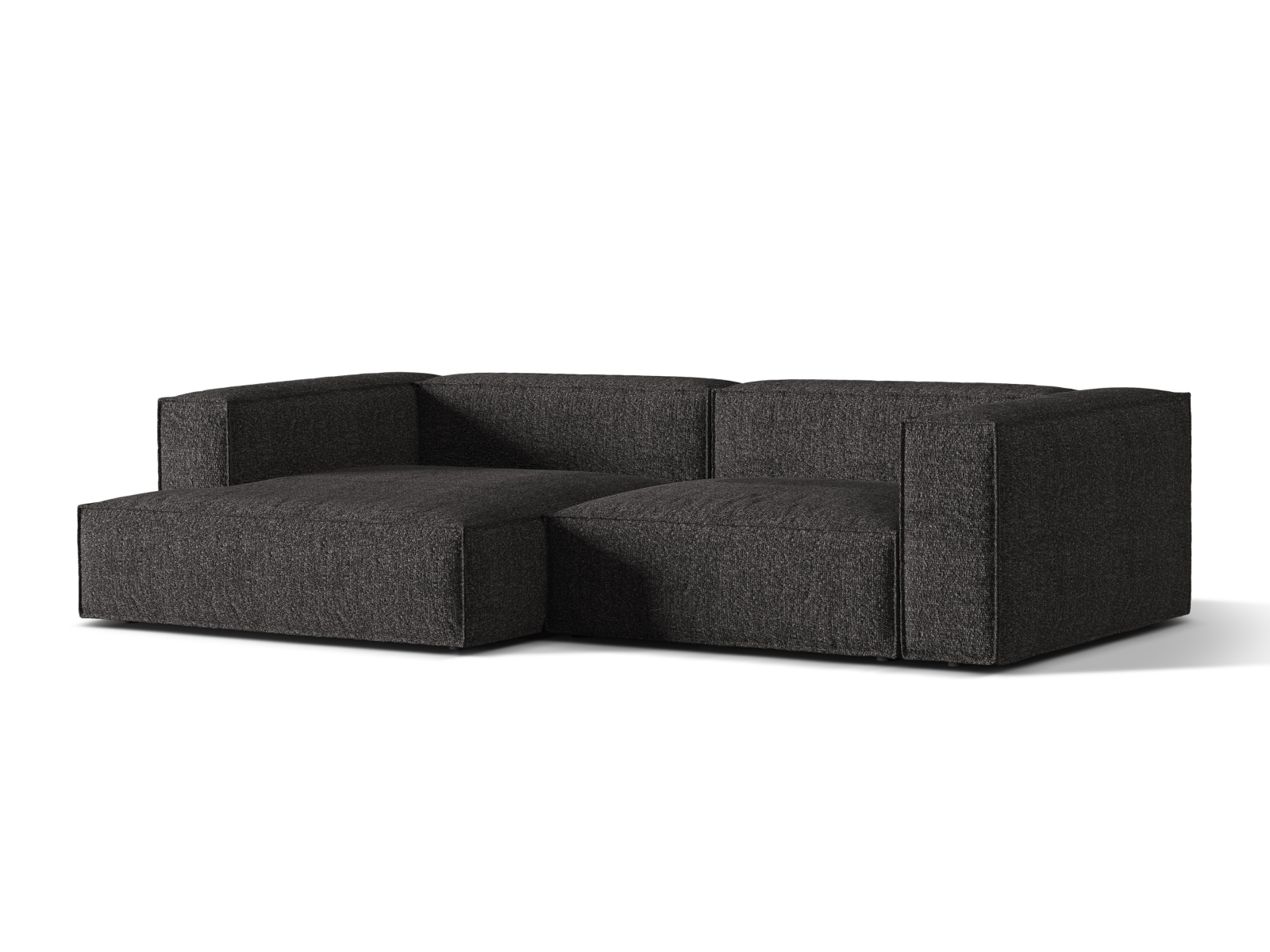 Boucle Modular Left Corner Sofa, "Nuria", 4 Seats, 292x147x72