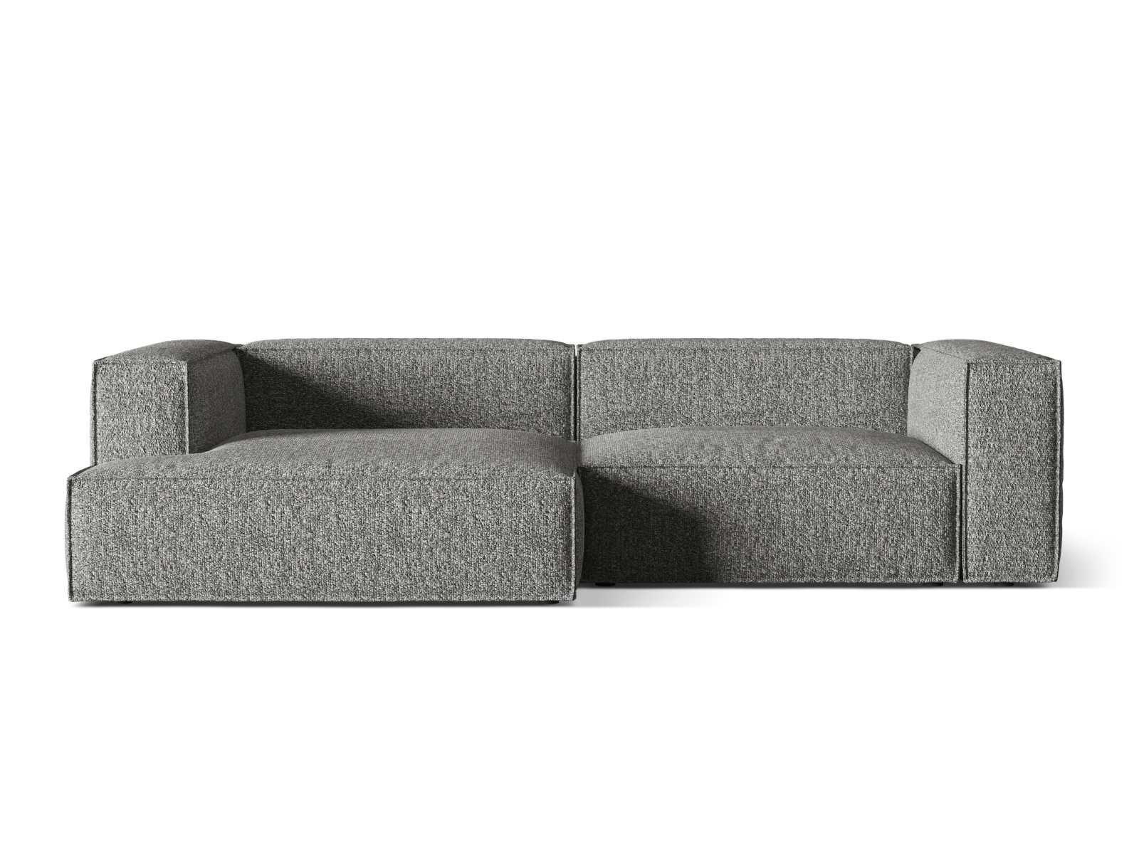 Boucle Modular Left Corner Sofa, "Nuria", 4 Seats, 292x147x72