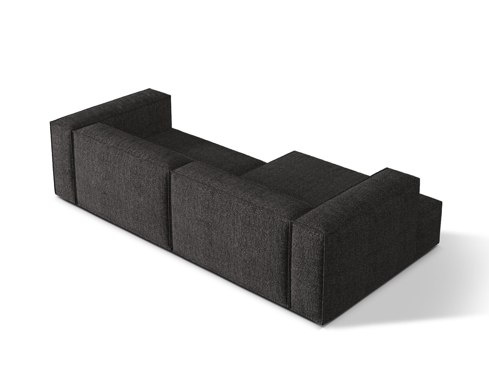 Boucle Modular Left Corner Sofa, "Nuria", 4 Seats, 292x147x72