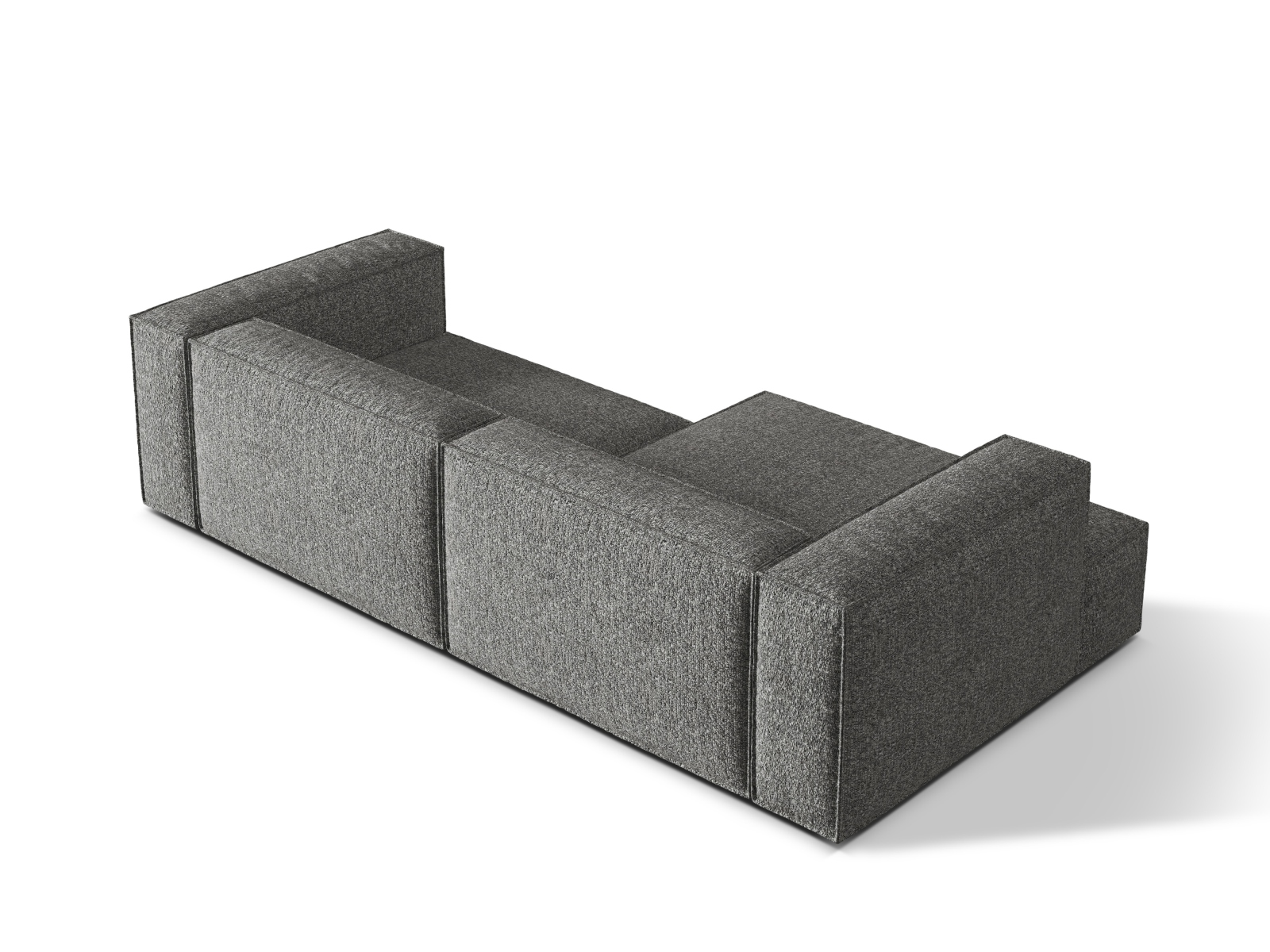 Boucle Modular Left Corner Sofa, "Nuria", 4 Seats, 292x147x72