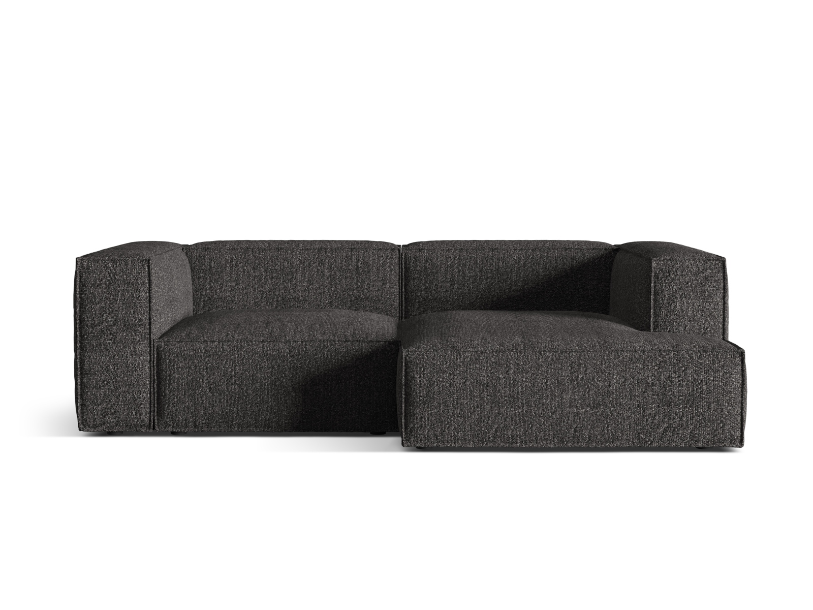 Boucle Modular Right Corner Sofa, "Nuria", 3 Seats, 252x147x72