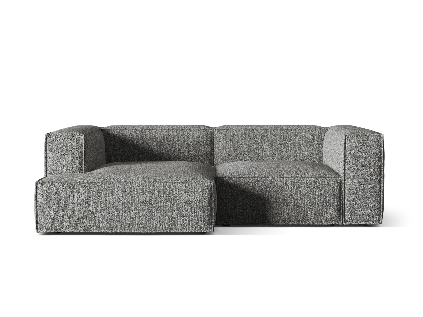 Boucle Modular Left Corner Sofa, "Nuria", 3 Seats, 252x147x72