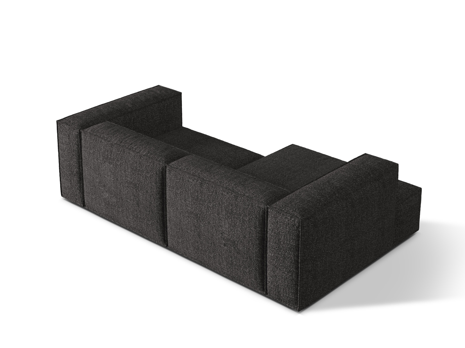 Boucle Modular Left Corner Sofa, "Nuria", 3 Seats, 252x147x72