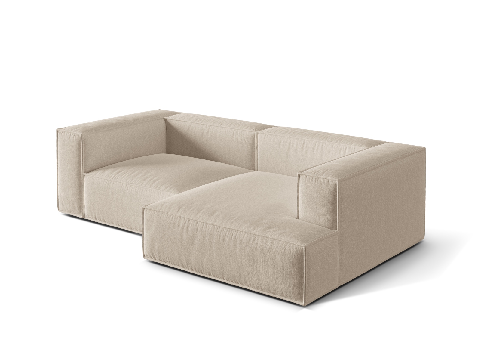 Modular Right Corner Sofa, "Nuria", 3 Seats, 252x147x72