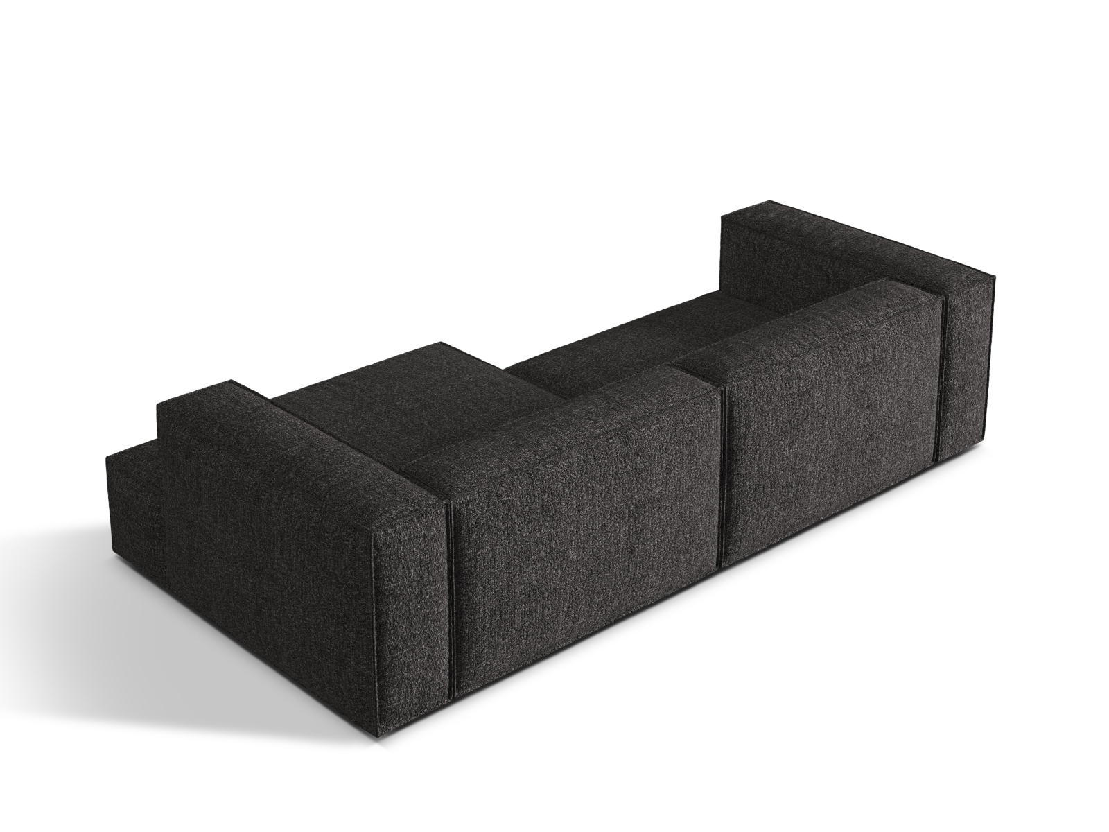 Boucle Modular Right Corner Sofa, "Nuria", 4 Seats, 292x147x72