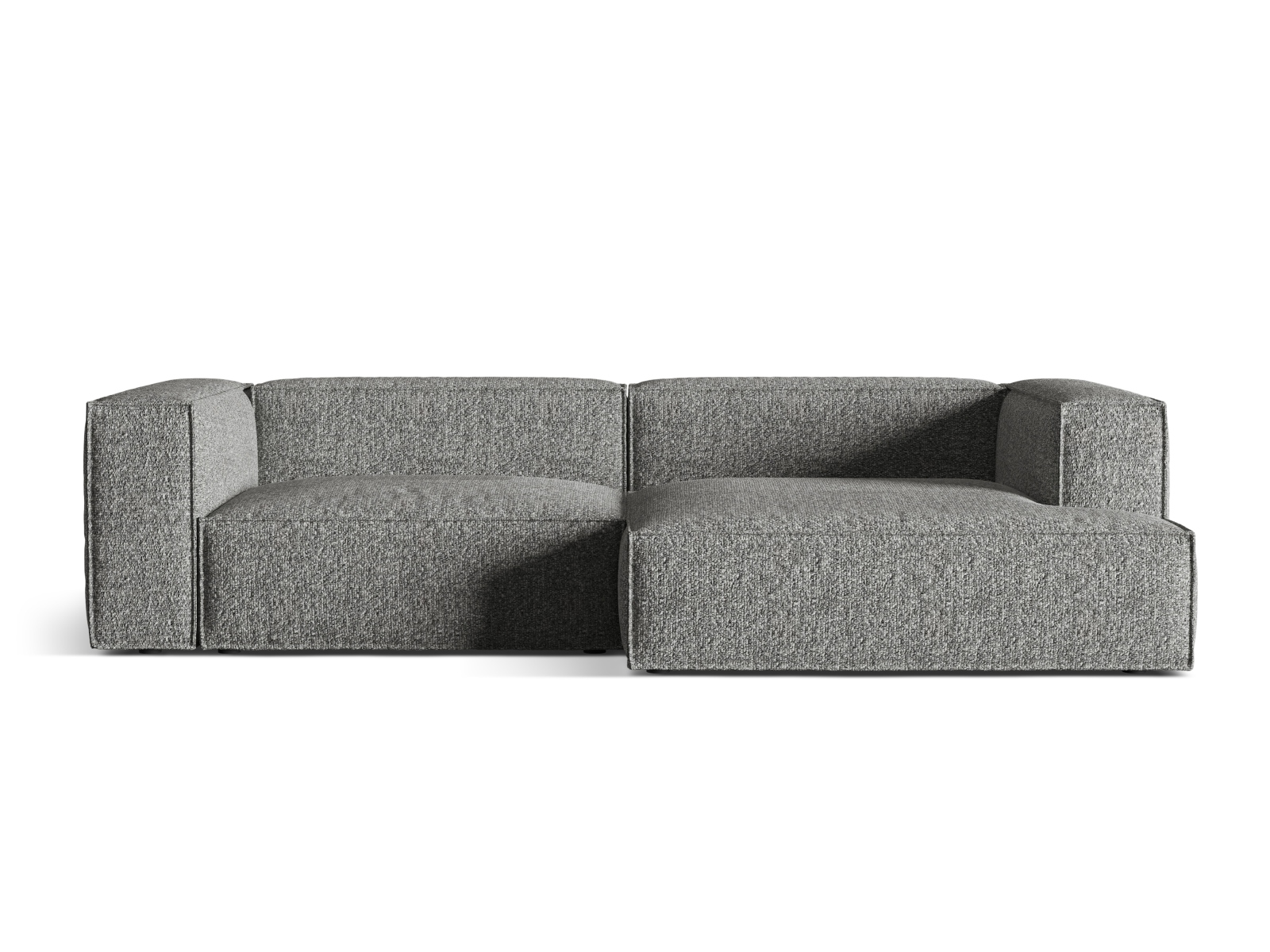 Boucle Modular Right Corner Sofa, "Nuria", 4 Seats, 292x147x72