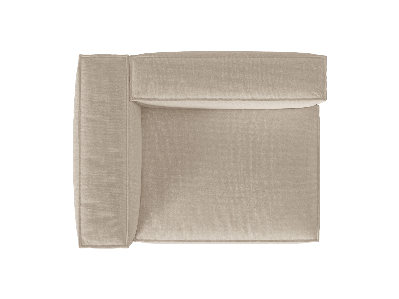 Left Modular Sofa, "Nuria", 2 Seats, 145x110x72