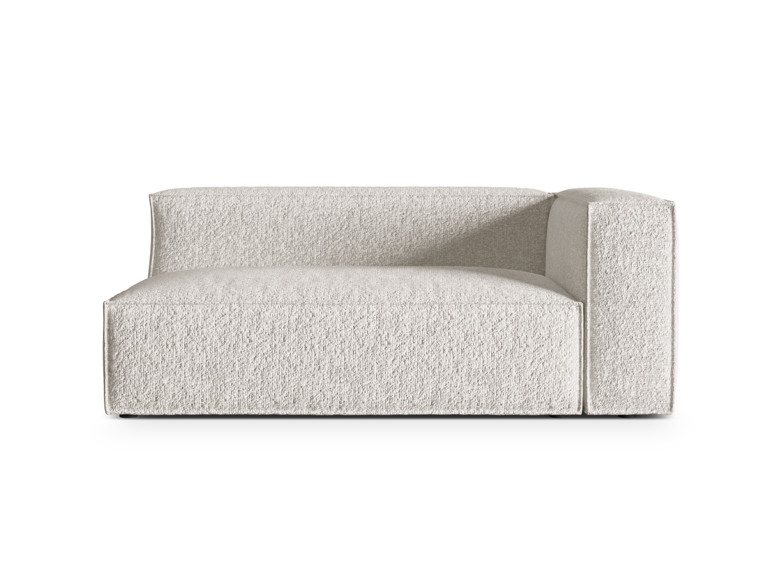 Boucle Right Modular Sofa, "Nuria", 3 Seats, 185x110x72