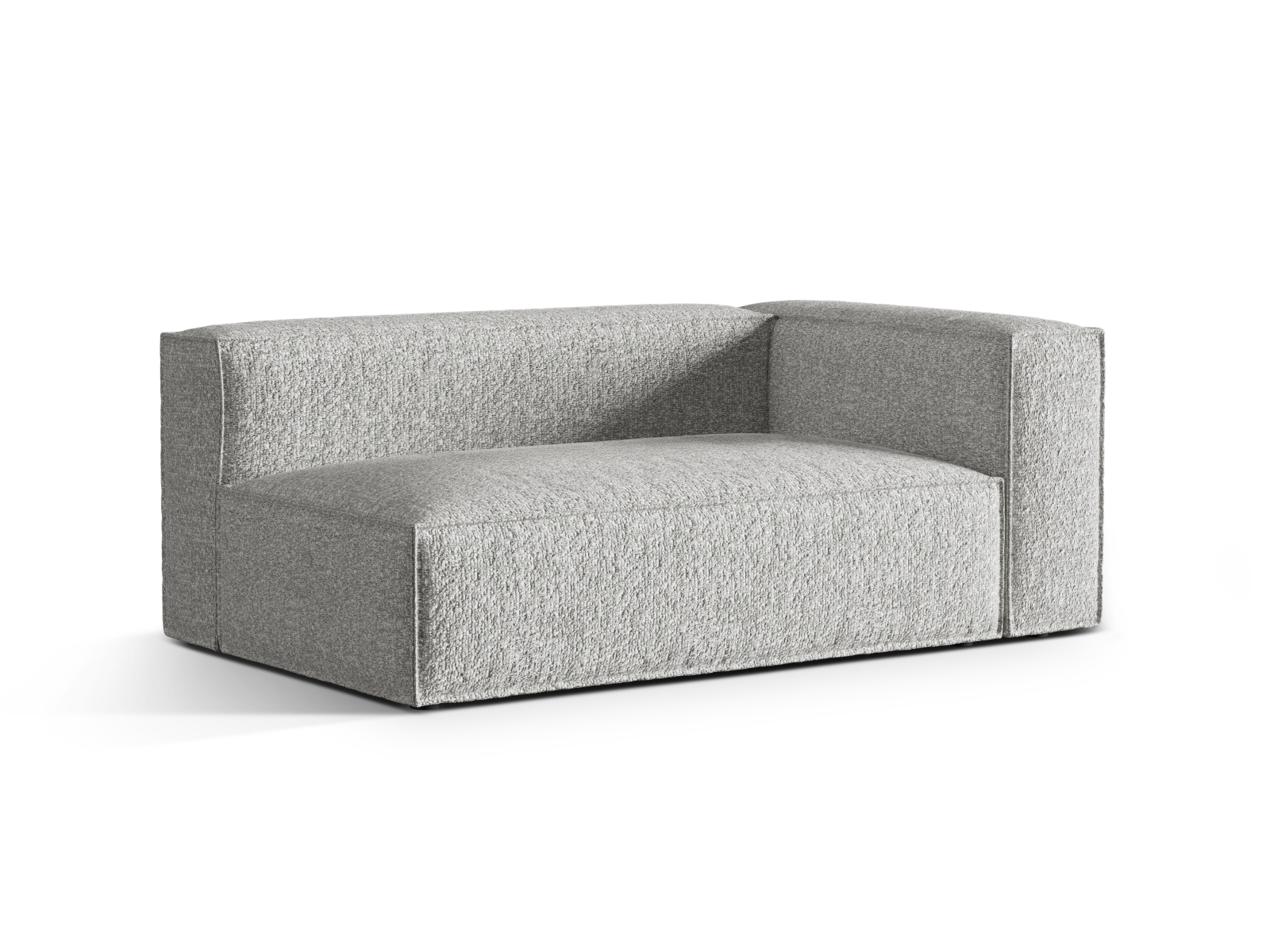 Boucle Right Modular Sofa, "Nuria", 3 Seats, 185x110x72