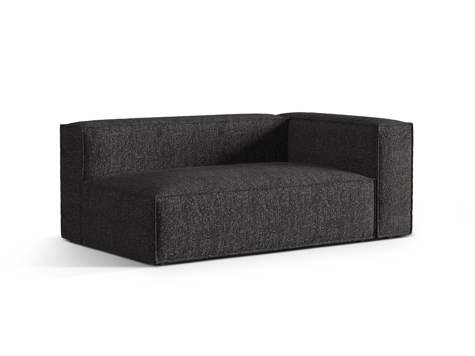 Boucle Right Modular Sofa, "Nuria", 3 Seats, 185x110x72