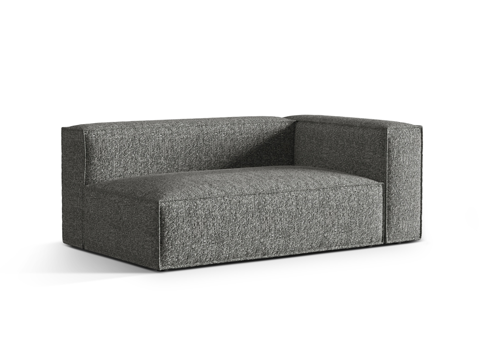 Boucle Right Modular Sofa, "Nuria", 3 Seats, 185x110x72