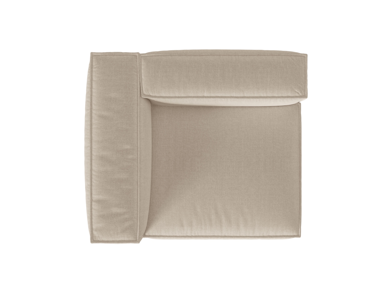 Left Modular Sofa, "Nuria", 1 Seat, 125x110x72