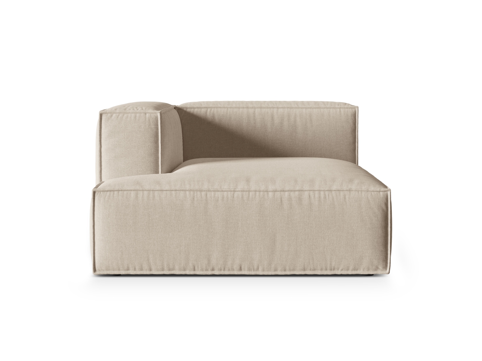 Modular Chaise Longue Left, "Nuria", 1 Seat, 127x147x72