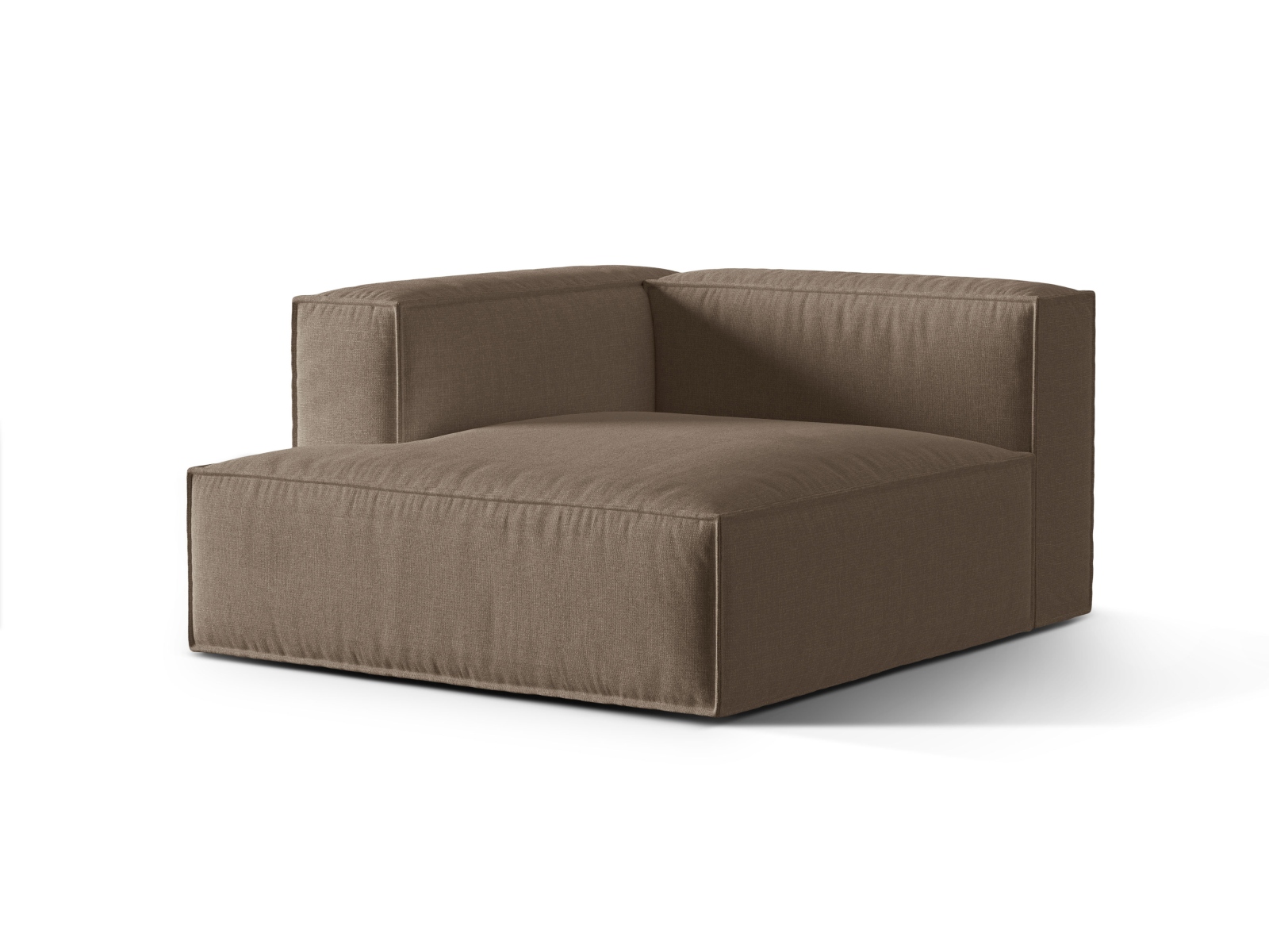 Modular Chaise Longue Left, "Nuria", 1 Seat, 127x147x72