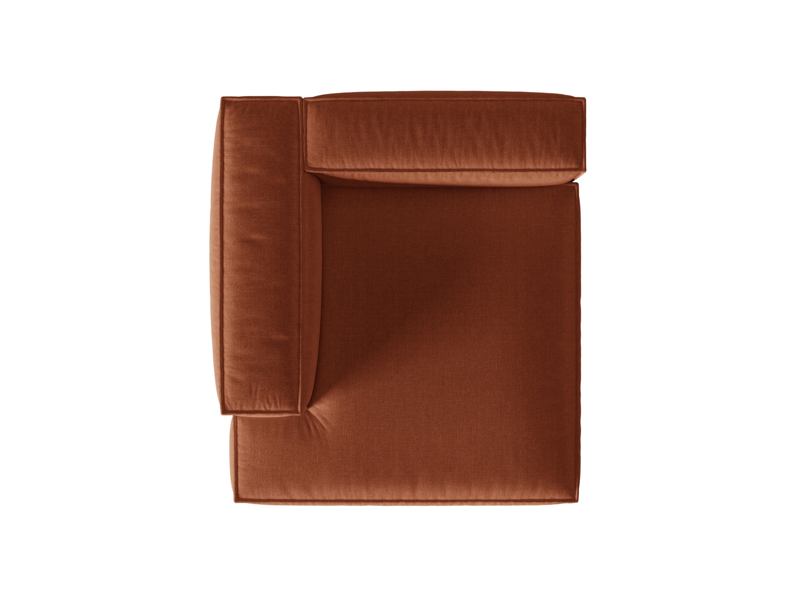 Modular Chaise Longue Left, "Nuria", 1 Seat, 127x147x72