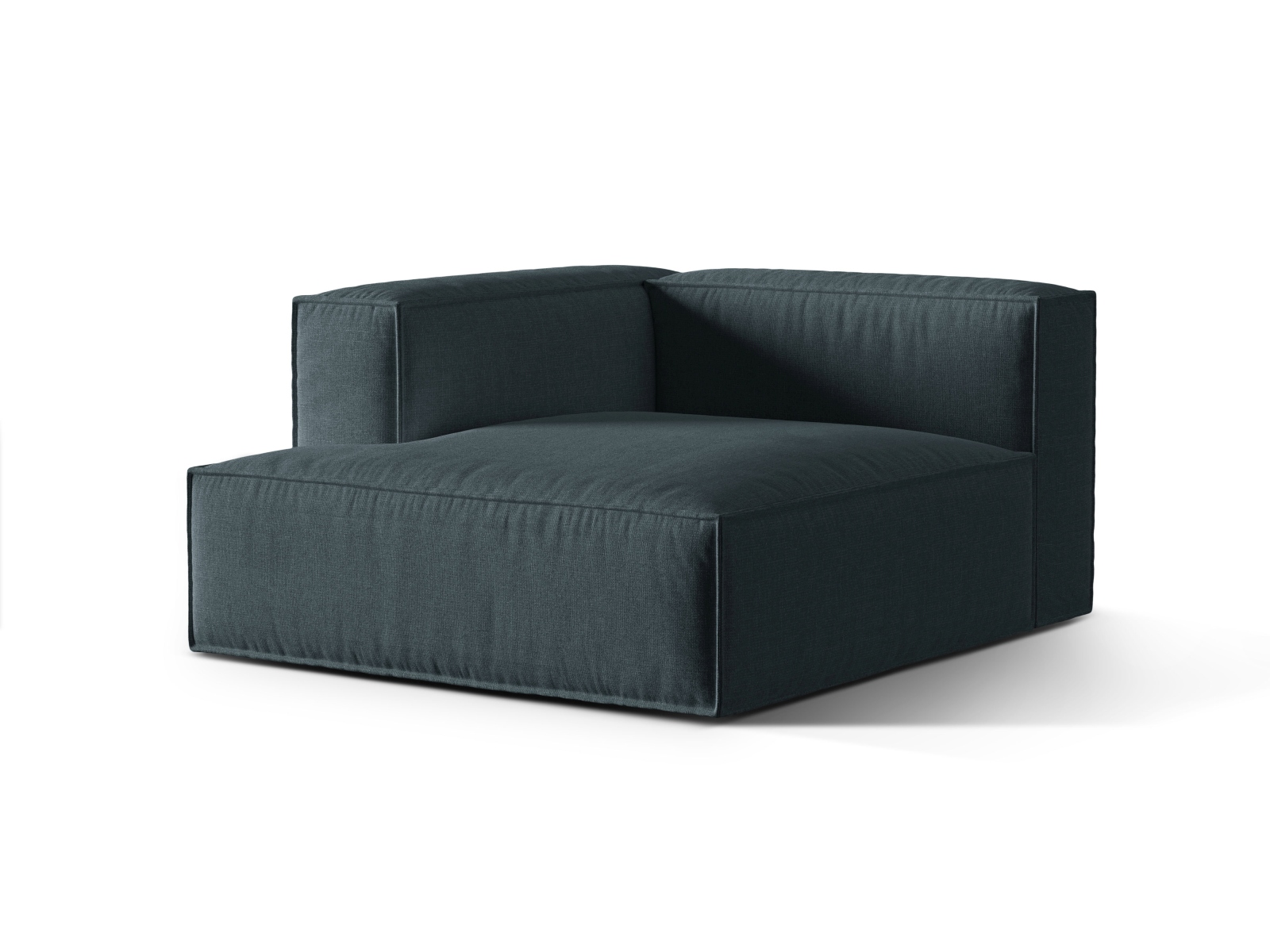 Modular Chaise Longue Left, "Nuria", 1 Seat, 127x147x72