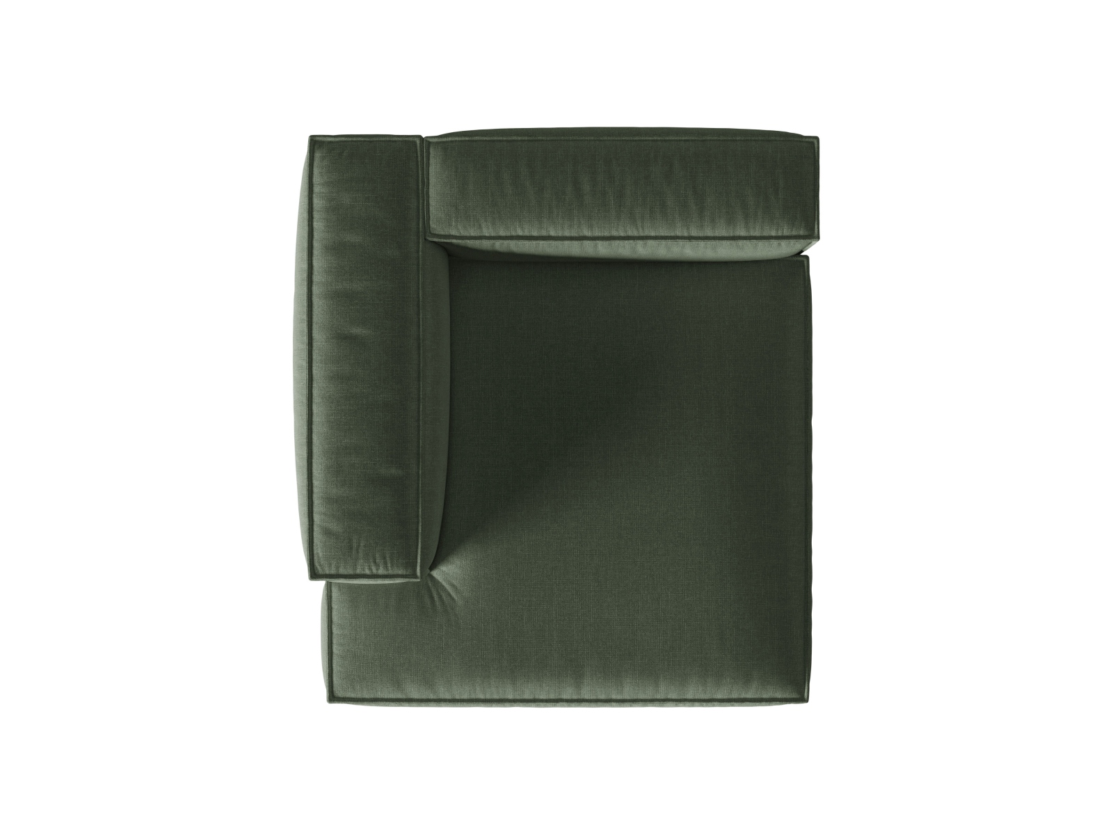 Modular Chaise Longue Left, "Nuria", 1 Seat, 127x147x72