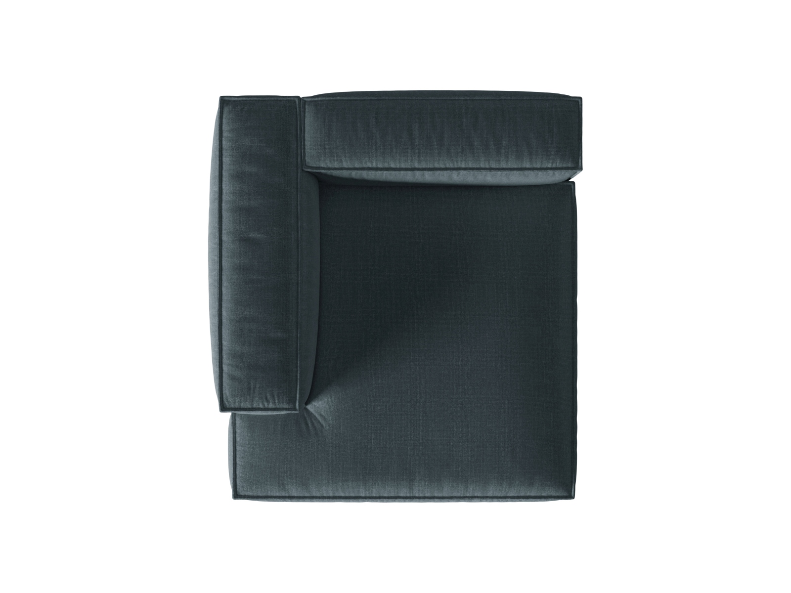 Modular Chaise Longue Left, "Nuria", 1 Seat, 127x147x72