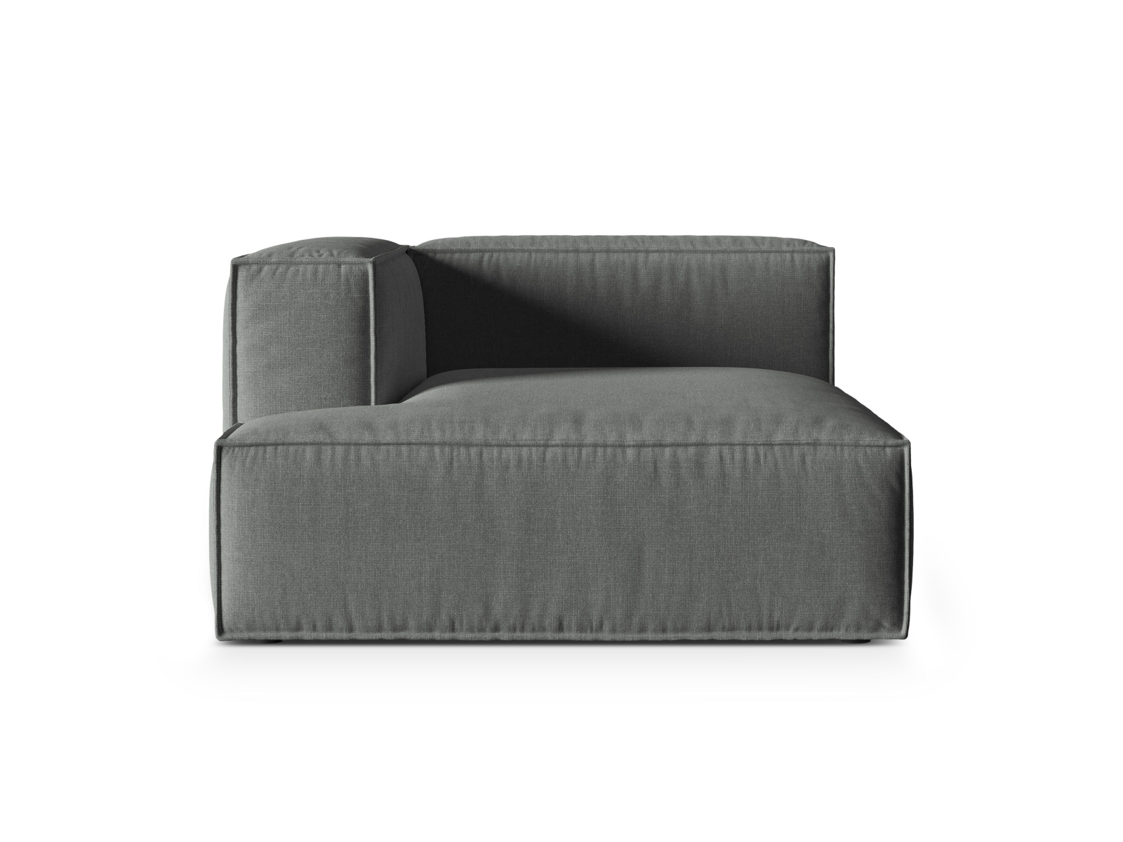 Modular Chaise Longue Left, "Nuria", 1 Seat, 127x147x72