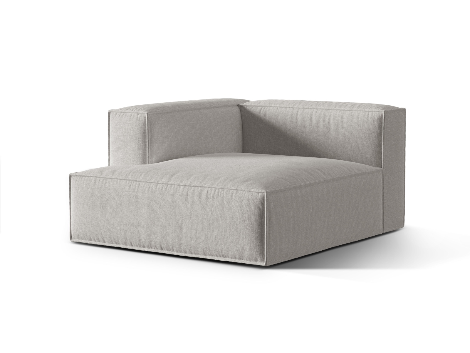 Modular Chaise Longue Left, "Nuria", 1 Seat, 127x147x72