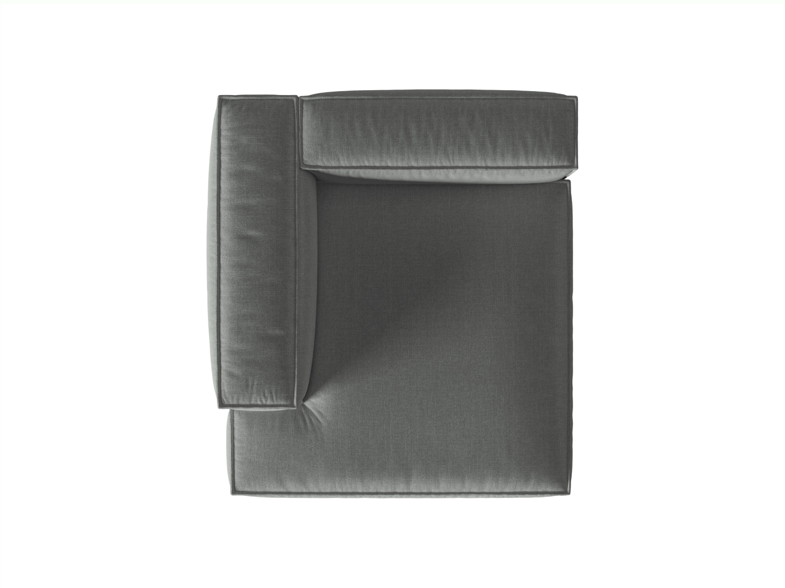 Modular Chaise Longue Left, "Nuria", 1 Seat, 127x147x72