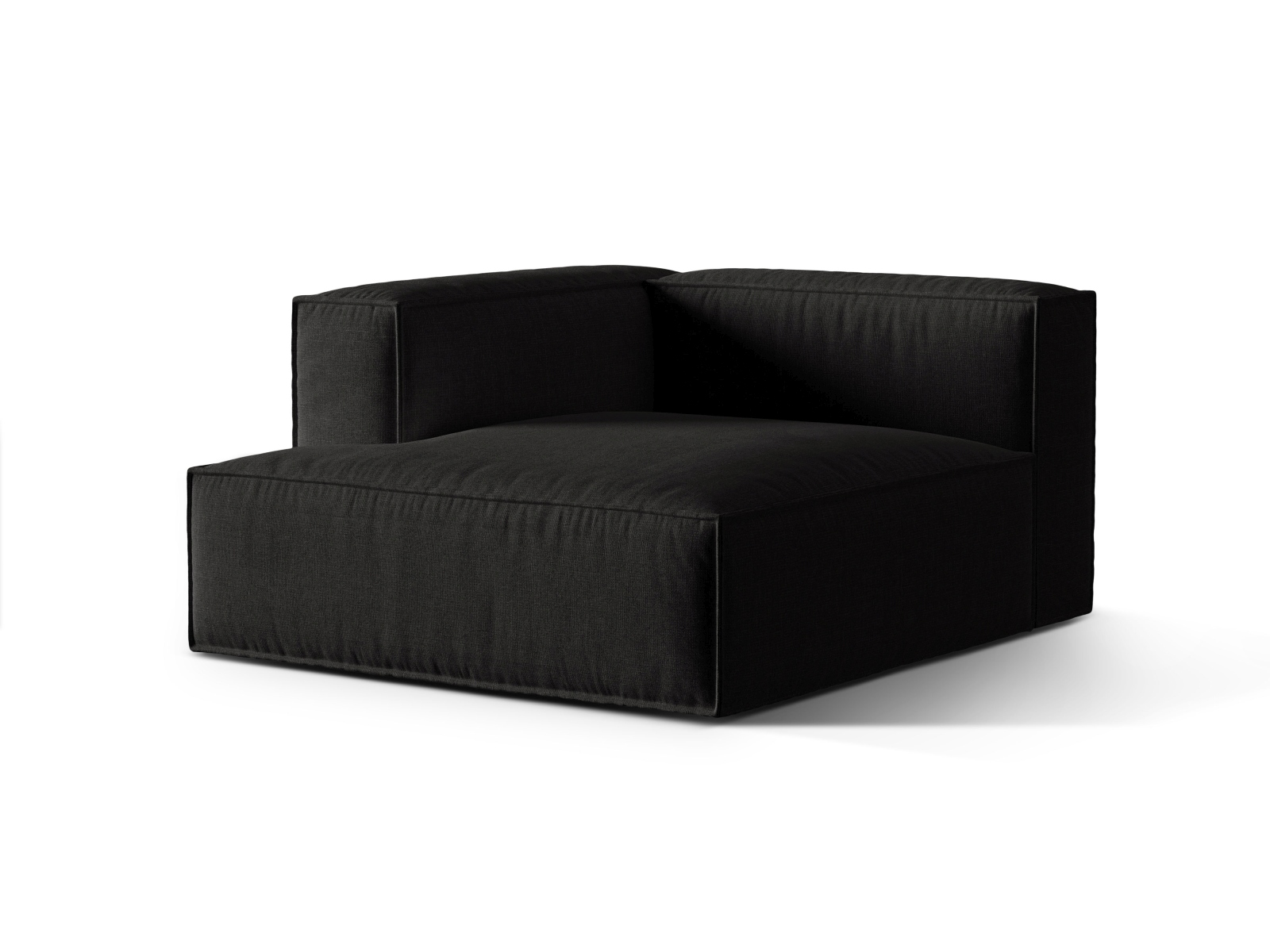 Modular Chaise Longue Left, "Nuria", 1 Seat, 127x147x72