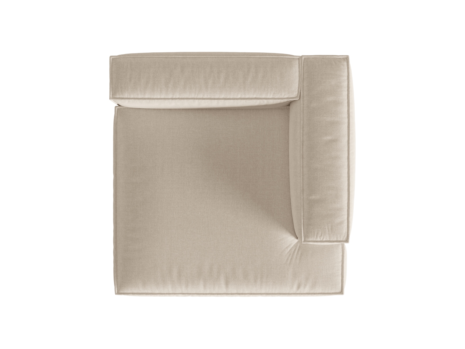 Chaise Longue Right, "Nuria", 1 Seat, 147x147x72