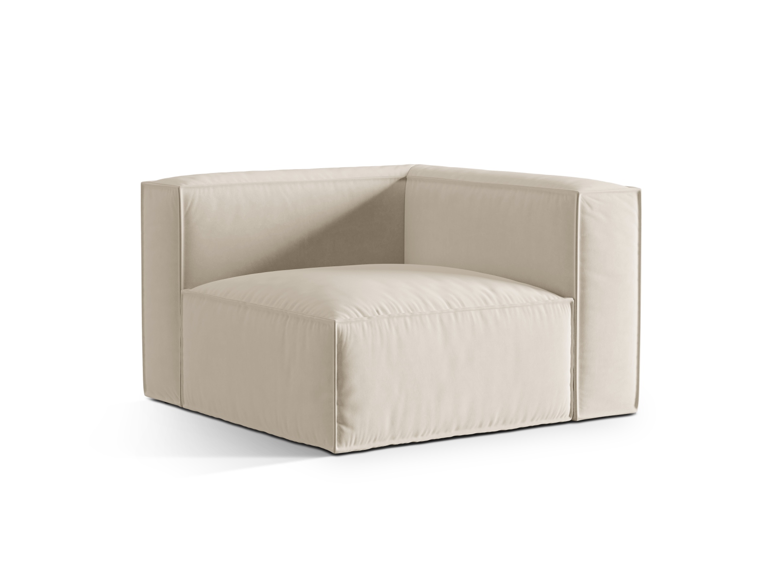 Velvet Modul Corner, "Nuria", 1 Seat, 110x110x72