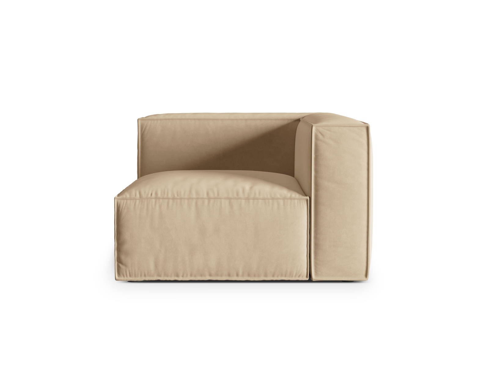 Velvet Modul Corner, "Nuria", 1 Seat, 110x110x72
