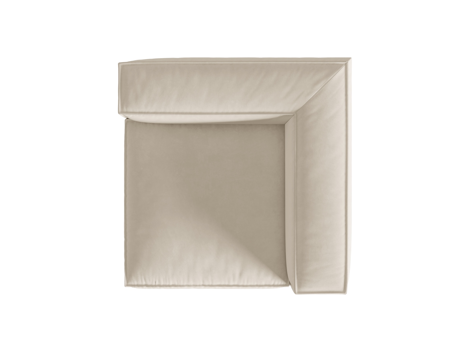 Velvet Modul Corner, "Nuria", 1 Seat, 110x110x72