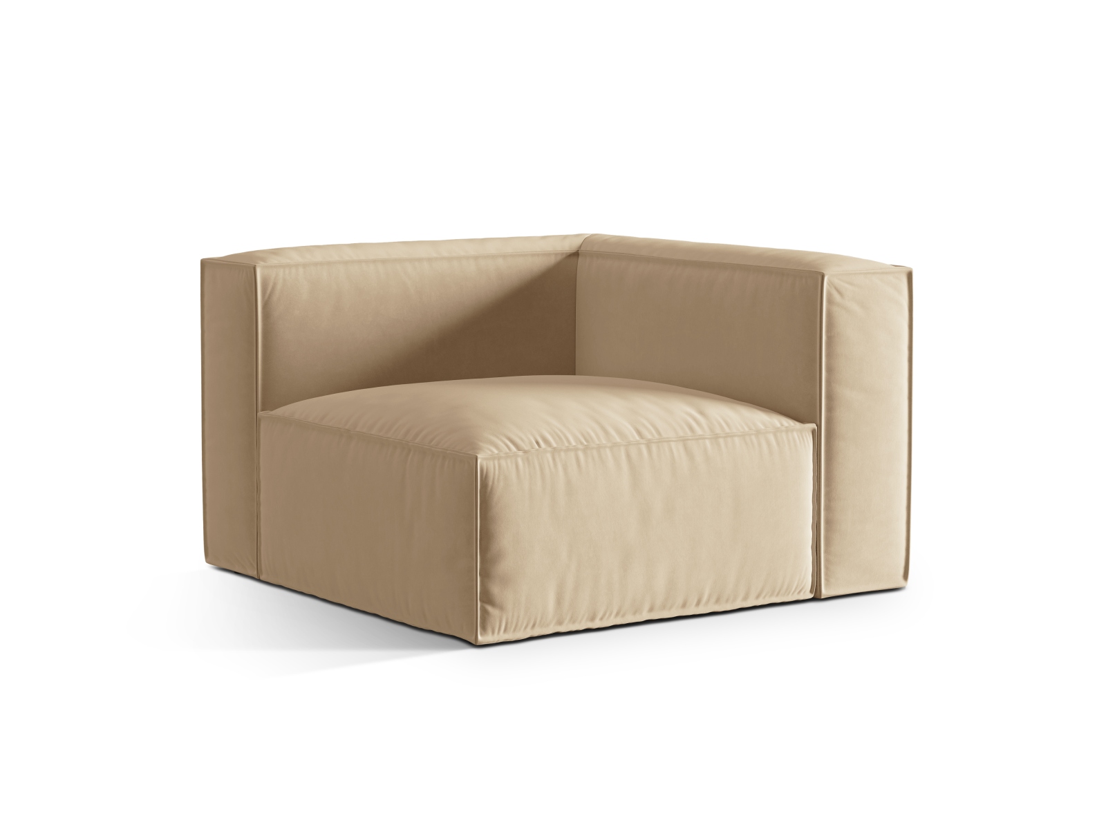 Velvet Modul Corner, "Nuria", 1 Seat, 110x110x72