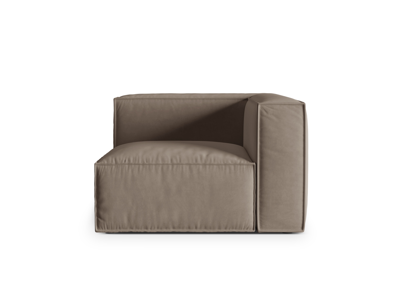 Velvet Modul Corner, "Nuria", 1 Seat, 110x110x72