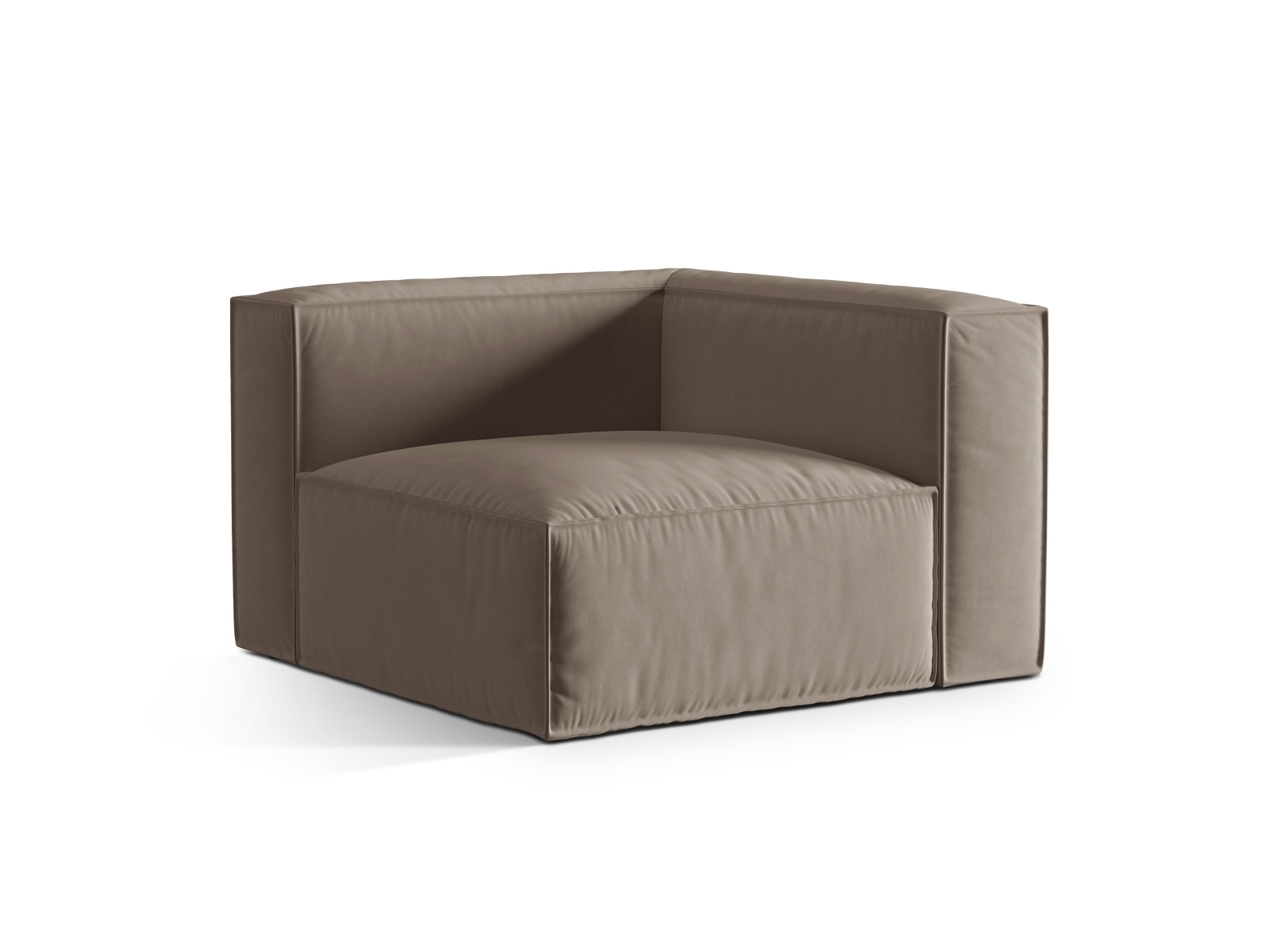 Velvet Modul Corner, "Nuria", 1 Seat, 110x110x72