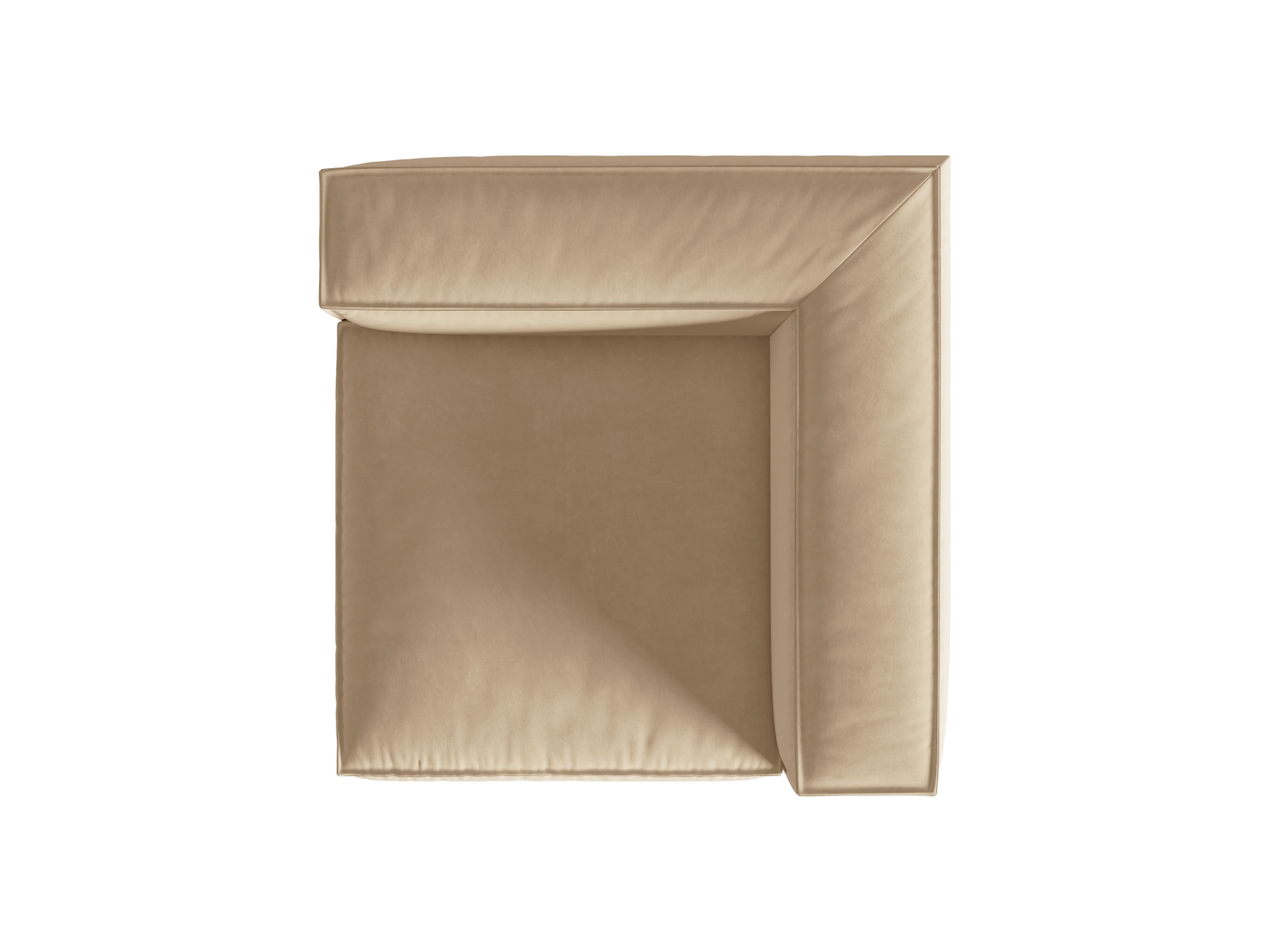 Velvet Modul Corner, "Nuria", 1 Seat, 110x110x72